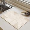 Tableware Drying Mat Soft Drain Pad Non-slip Super Absorbent Wear-resistant Coffee Machine Mat Kitchen Table HOME Decor