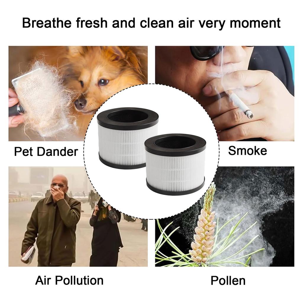 H13 Filtration System Two Pack of Replacement Filters Suitable for a Range of Air Purifier Models Including For Tolife For TZK1