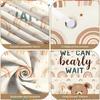 Neutral Shower Banner Teddy Bear Motif Gender Reveal Display Neutral Party Background Cute Animal Design For Home Party