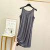 Customer ironing, summer women's new vest skirt, thin round neck sleeveless bottoming skirt, A-word dress, nightdress