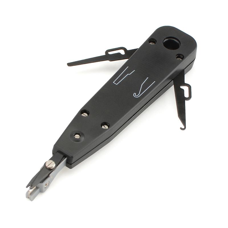 

Punch Down Tool 110 Wire Cutter Knife Telecom Pliers For Rj45 Keystone Jack Network Cable Telephone Module Patch Panel чорний
