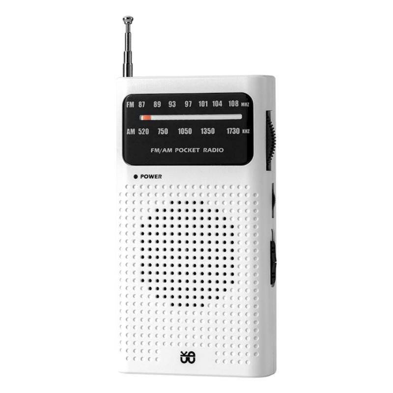 

AM FM Radio for Home Outdoor, Transistor Radio Need 2AA Battery Operate with Long Ranging Reception Loud Speaker білий