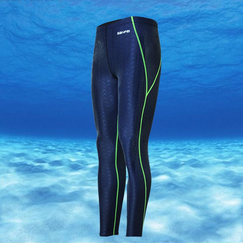 Banff Men's Quick-Dry Water-Repellent Sharkskin Swim Trunks for Competition, Diving, and Surfing.