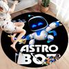 Tappeto Rotondo ASTRO BOT, Tappeto per Soggiorno Camera da Letto Divano Sala Giochi Decorazione, Tappetino Antiscivolo