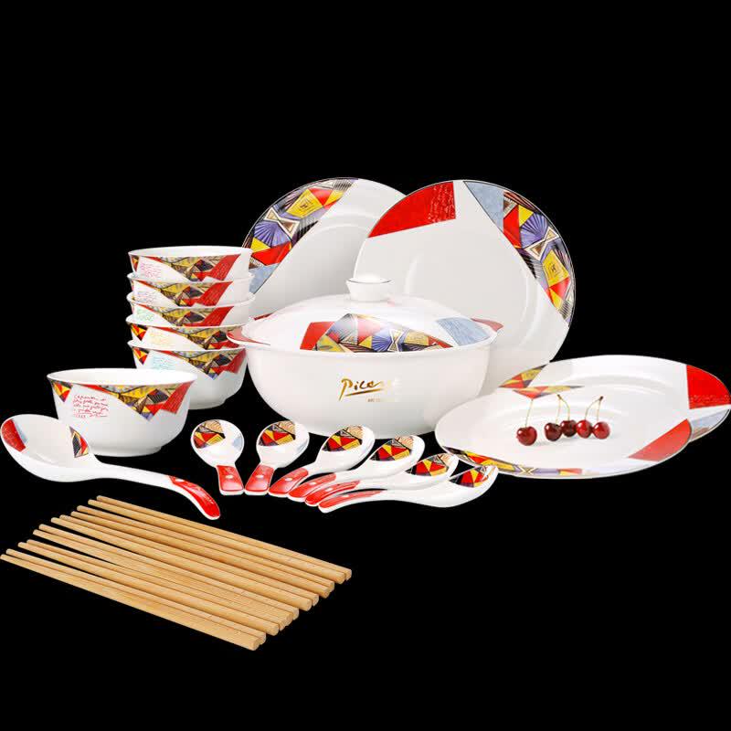 Picasso (Pimio) Dora 24-Piece Ceramic Dinnerware Set