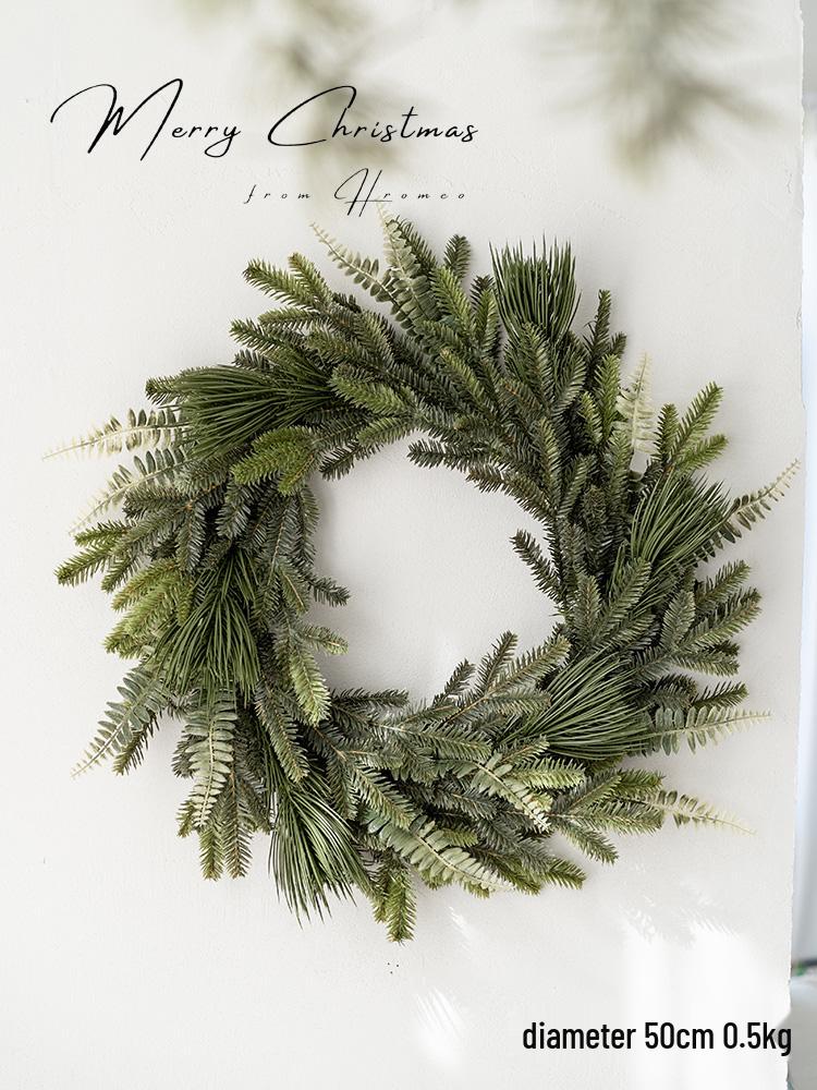 

High-End All-PE Christmas Wreath for Desktop Decor Photography