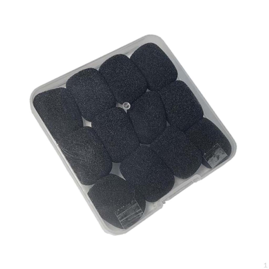 12 Pieces Windscreen Mic Cover Compact Easy to Use Professional Protection Reusable Wind Screen
