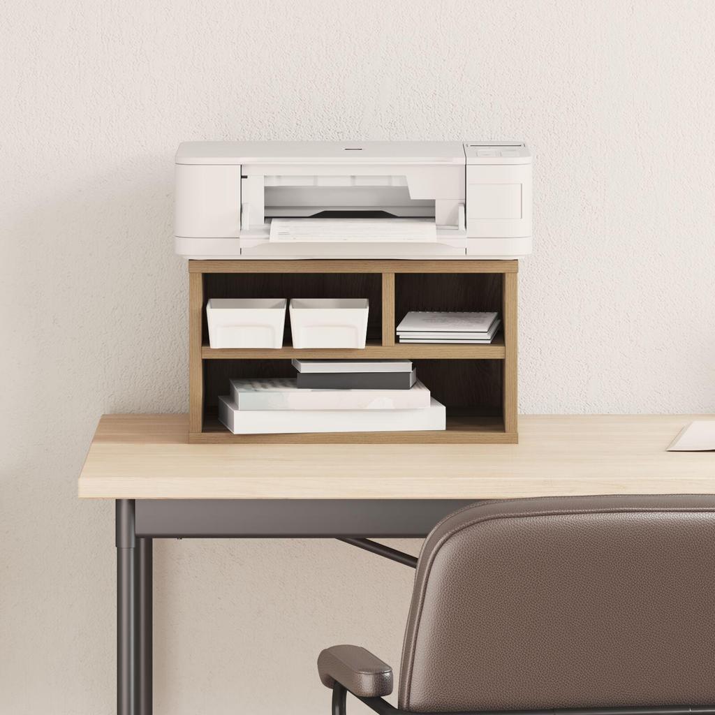 Desktop Printer Storage Rack, Open Storage System for Cosmetics, Stationery & Household Items, Multifunctional Desktop Storage System, 40x32x22.5cm