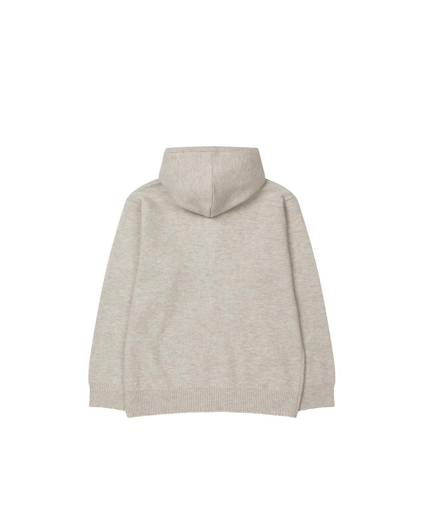 LEATHERY Essential Half Zip Hoodie [Oatmeal]