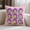 Kpop Demon Hunters Cushion Cover Sofa Anime Pillowcase Living Room