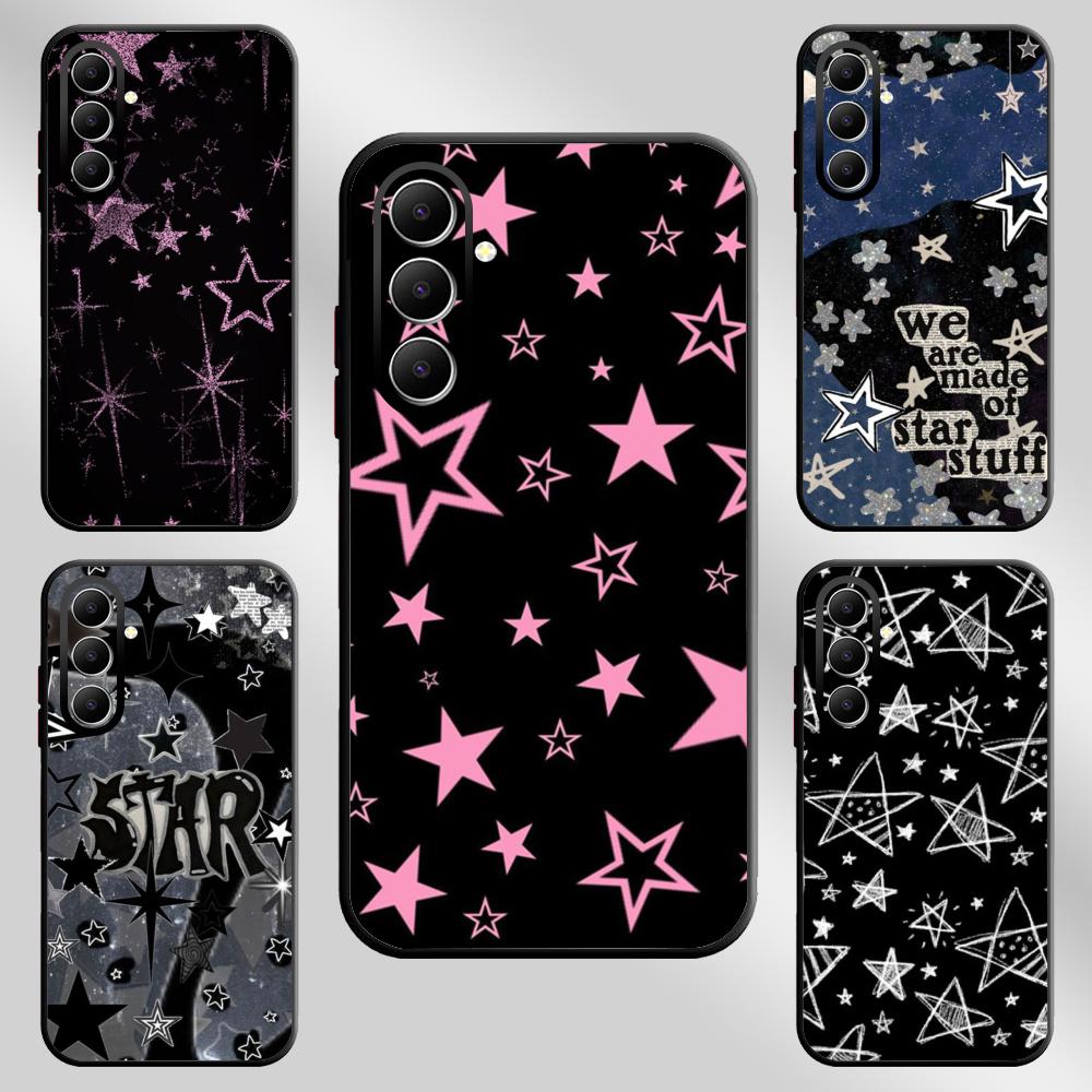 Fashion Cool Star Hot Selling Pattern Phone Case For Samsung Galaxy S26 S25 S24 S23 S22 S21 Plus Ultra Note20 Soft Black