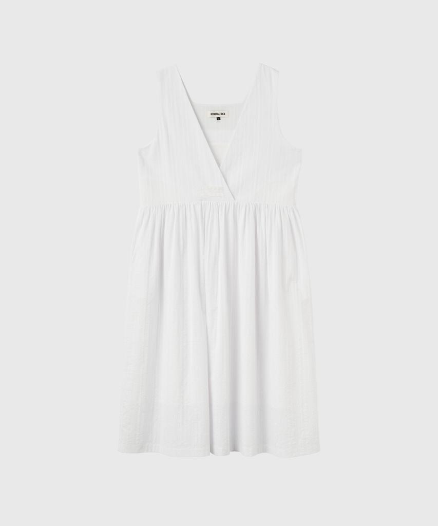 General Idea Loose Fit Sleeveless Floral Dress [White] / Gf2Lop517