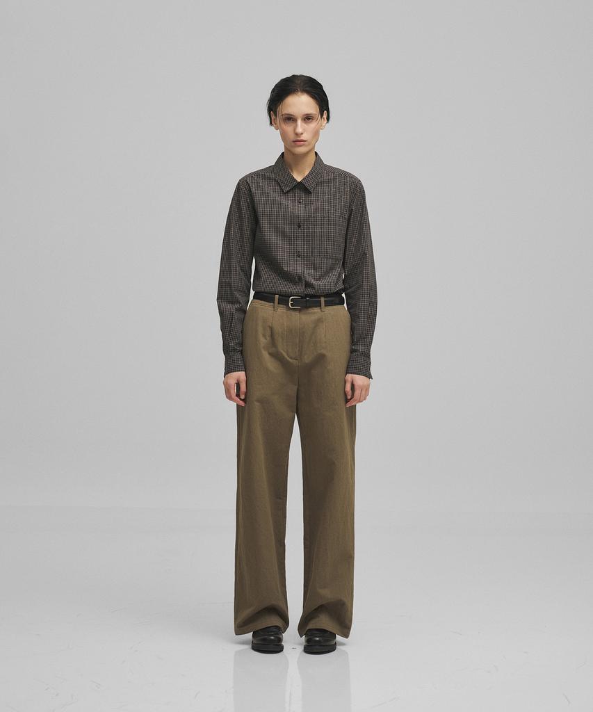 ANOTHER OFFICE WOMEN W. Uniform Chino Pants (Dark Khaki)
