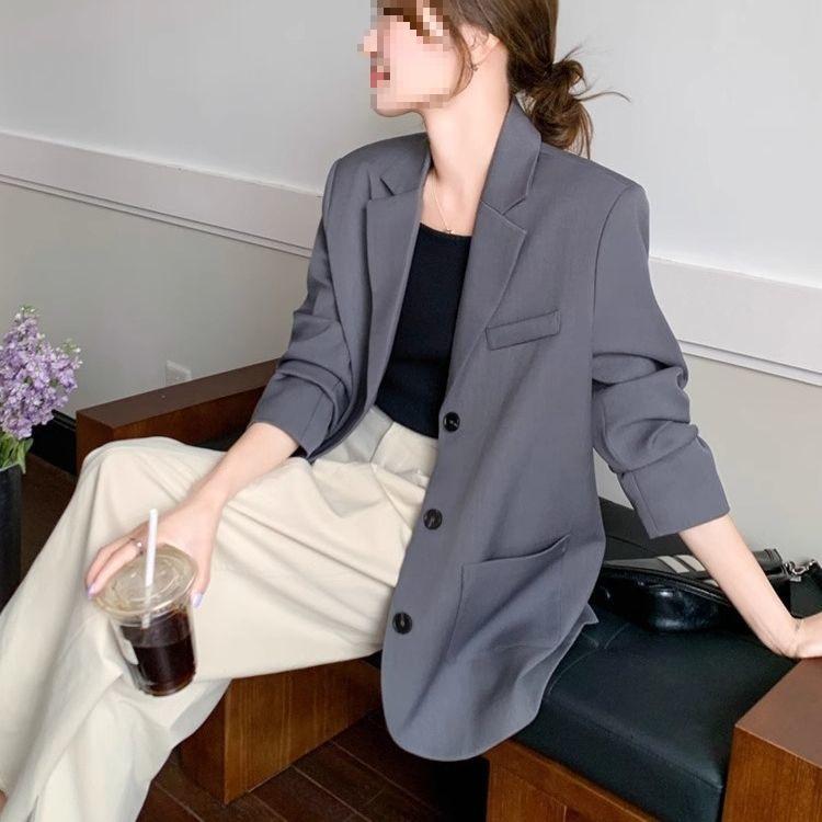 Women's Blazer Jacket Spring Autumn Casual Design Sense Ladies Outerwear All-match Elegant Fashion Female Suit Coat
