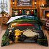 My Neighbor Totoro Pattern Bedding 3Pcs Set Bed Sheet And Pillowcases For Indoor Bedroom