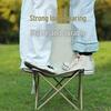 Portable Folding Chair with Backrest for Camping, Fishing, Outdoor Queuing, and Art Sketching