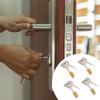 4Pieces Sturdy Stainless Steel Keyholes Blockers Set Portable Accessory for Interior Door Privacy Lock Daily Use