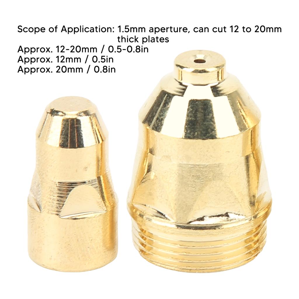 Plasma Nozzle Electrode Copper High Temperature Resistant Plasma Cutting Accessories Plasma Nozzle Electrode Set