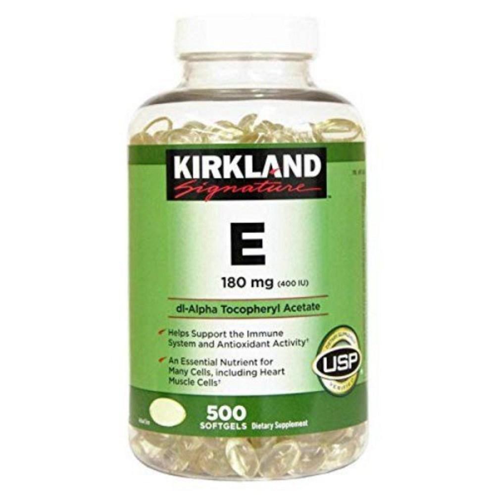 brdqt Kirkland Signature Vitamin E 400 IU Softgels 500 2 pcs Pack
