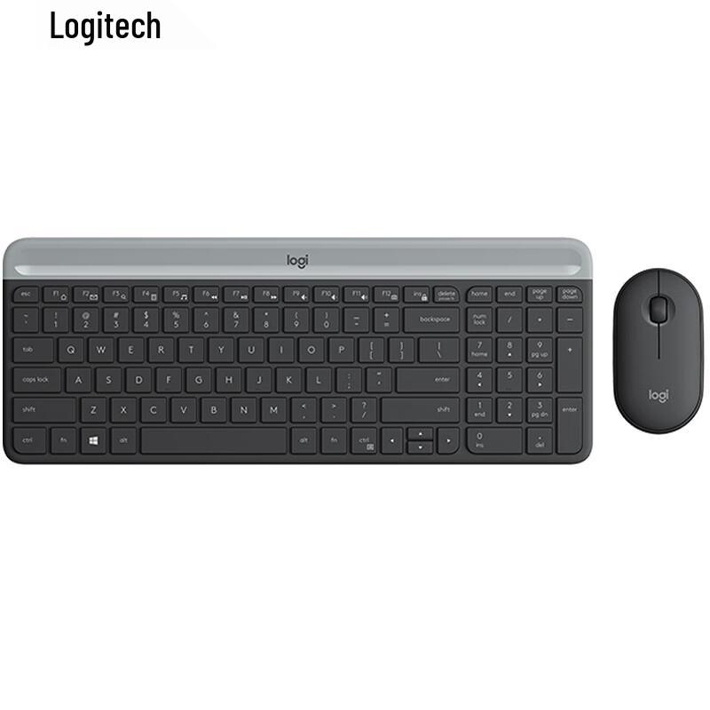 

Logitech MK470 Slim Full-Size Wireless Keyboard and Mouse Combo Wireless