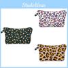 Leopard Print 3d Printed Makeup Bag For Women Portable Toiletry Pouch Travel Organizer