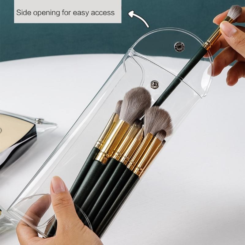 Portable Clear Cosmetic Bag Transparent Makeup Organizer for Travel and Daily Use