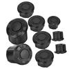 Frame Hole Cover Cap Motorcycle Frame Hole Cover Cap Plug Kit Decoration for B.M.W R1200GS LC Adventure 2014-2018 Black