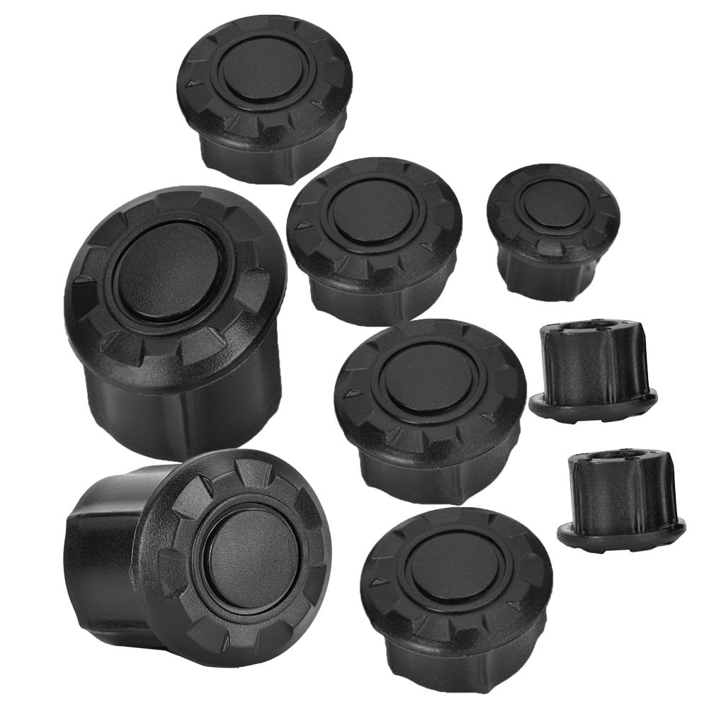 Frame Hole Cover Cap Motorcycle Frame Hole Cover Cap Plug Kit Decoration for B.M.W R1200GS LC Adventure 2014-2018 Black