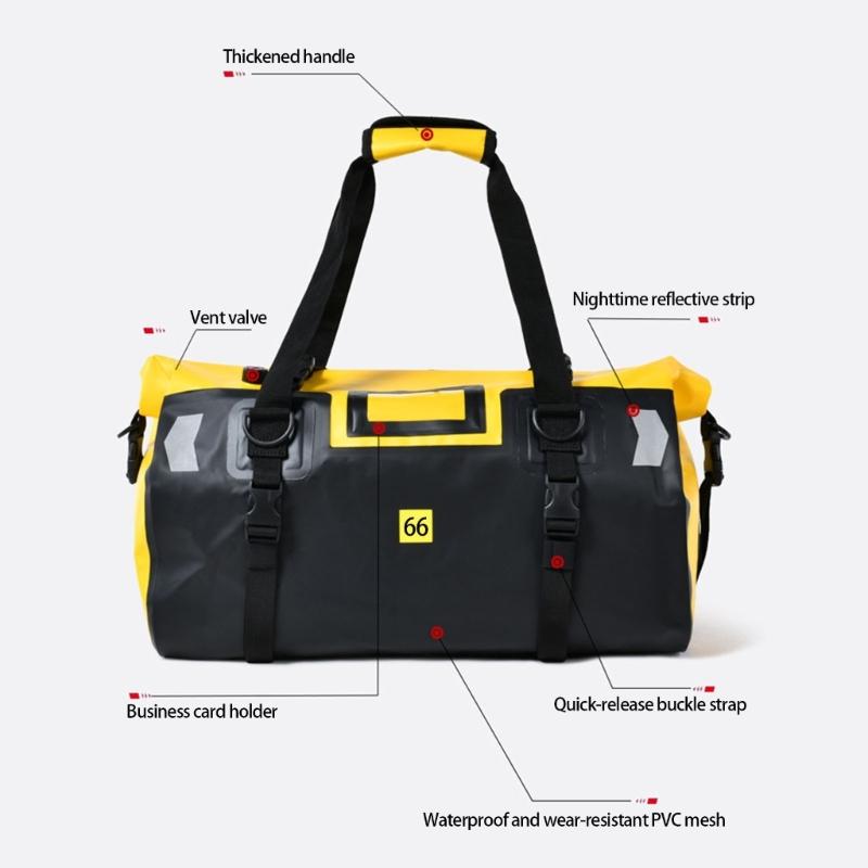 Heavy Type Waterproofed Cycling Storage Bag Bike Luggage Pack for Motorcycles Trip Hiking Boatings