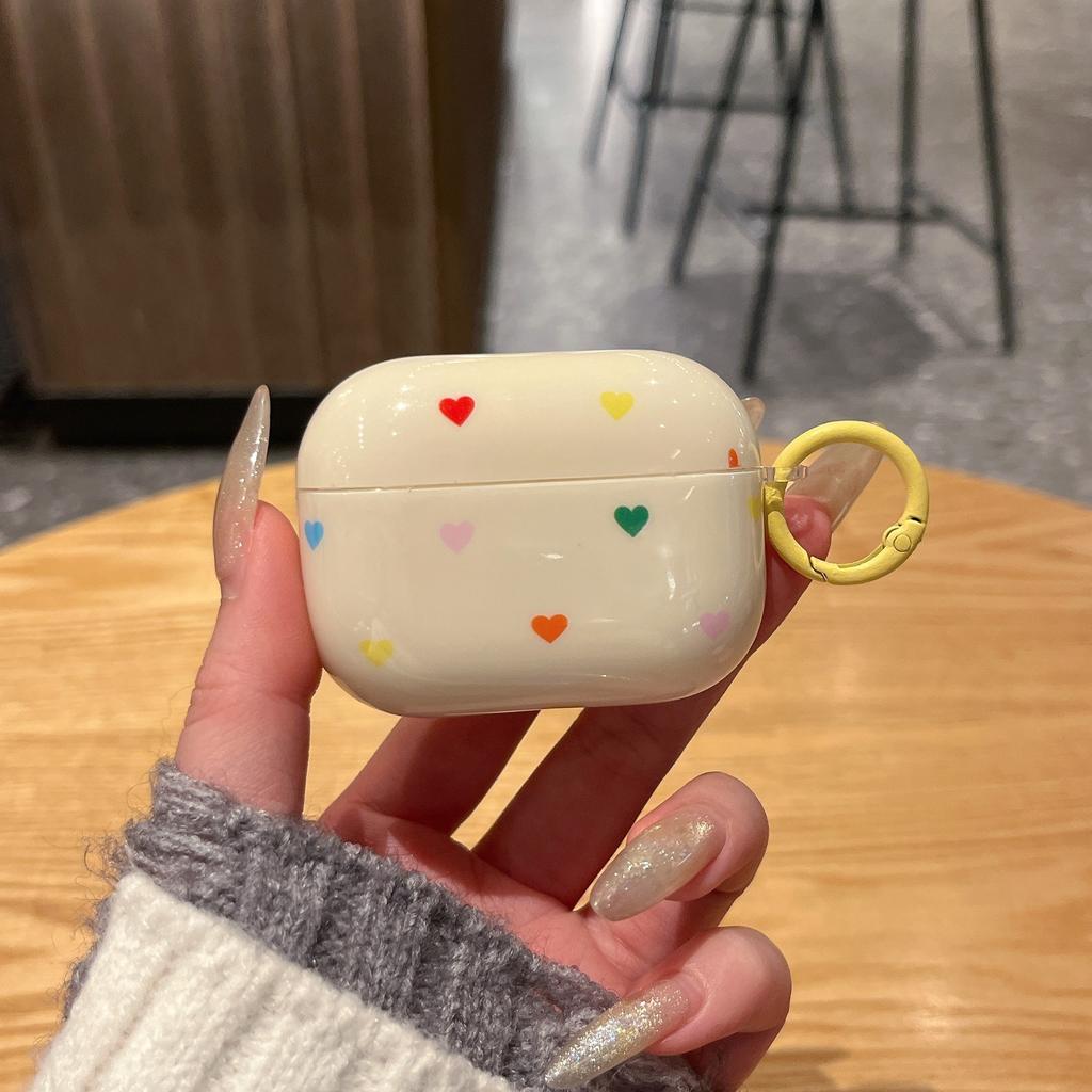 Color small heart applies to Apple earphone case airpodspro1 wireless bluetooth earphone case airpod1