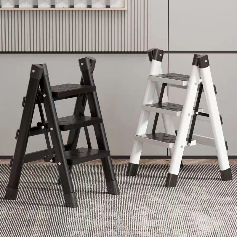 Multifunctional Carbon Steel Folding A-Frame Ladder for Indoor Use