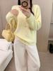 Autumn/Winter Women's Round Neck Brushed Wool Loose Fit Knitted Sweater