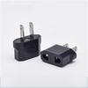 America European Mini EU To US Power Plug Adapter Canada Travel Plug Converter Outlet Wall Power Converter (Black,White)