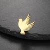 Teamer Friedenstaube Edelstahl Brosche für Damen Herren Vogel Tier Hemd Anzug Abzeichen Anstecknadel Zubehör Geburtstagsgeschenk Großhandel
