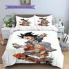Biancheria da letto con motivo Son Goku, Set piumone Copripiumone Federa Regalo di compleanno per la casa (1 * copripiumino + 2 * federa, senza nucleo)