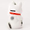 White Small Oval Cat 4 Type Left Hand Inviting Tokoname Ware