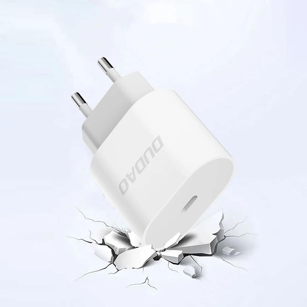 A14EUC PD 20W USBC Small Wall Charger with USBC Cable White