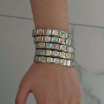 Eksplozja Wyprzedaży Kreskówkowy La Home Bransoletka Kolorowy Kwadratowy Moduł Premium Kreskówkowa Bransoletka