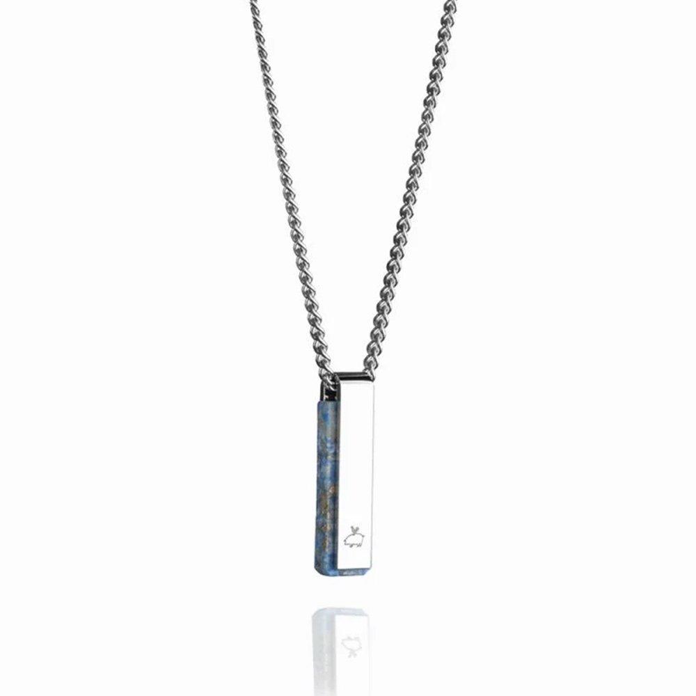 Pig & Hen Monolith Necklace - Lapis Lazuli X Silver
