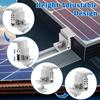 4Pcs Aluminum Solar Panel Clamps Medium Pressure Solar Rail End Clamps  Photovoltaic Support