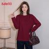 Baleno Women's Pure Cotton Loose Fit Long Sleeve Basic T-shirt