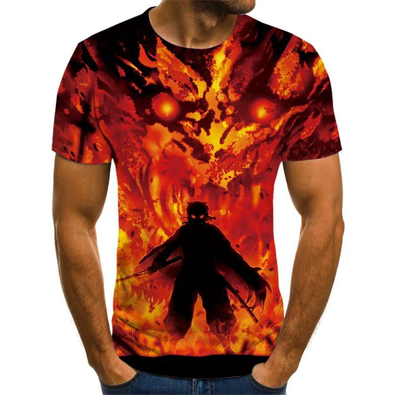 

Demon Slayer 3D Print T-shirt Men Women Summer Fashion Casual Short Sleeved Unisex Harajuku S