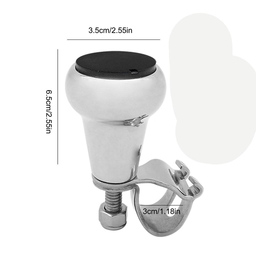 Ergonomic Grip Marine Accessories- Marine Steering Wheel Ball, Labor Saving Control Ball Steering Wheel