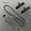 2Pcs/Set Short + Long Phone Strap Nylon Anti-lost Wrist Strap Phone Lanyard  Case Crossbody Shoulder