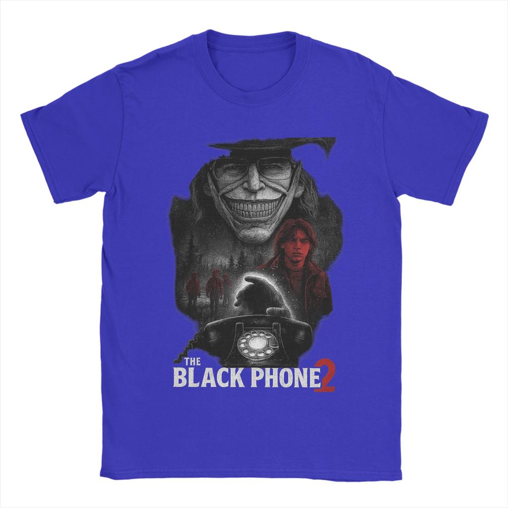 Men Women's T-Shirt Black Phone 2 Movie T-Shirts Novelty  Summer Tee Shirt Y2K Funny Custom Logo Cotton Tops Plus Size 5XL