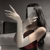 Solid Long Tube Stockings Tight Gloves Ultra-Thin Five Finger Seamless Anti Hook Silk High Elasticity Transparent Etiquette Wome