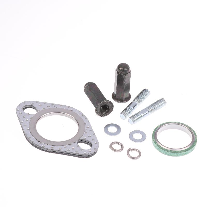 10 szt./zestaw Uszczelka śruby wydechowej Metalowy kołek Nakrętka Zestaw pasuje do skuterów Gy6 50-150 cm3, ATV, gokartów, motorowerów, quadów - części