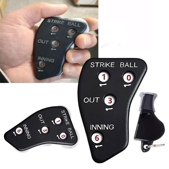 Baseball Umpire Clicker Compact Size Ergonomic Shape Non-slip 4 Wheel Design Comfortable Grip