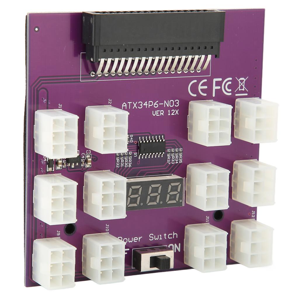 Power Supply Breakout Board Adapter 12 Connectors Power Distribution Board Module for 7001484 Power Supply
