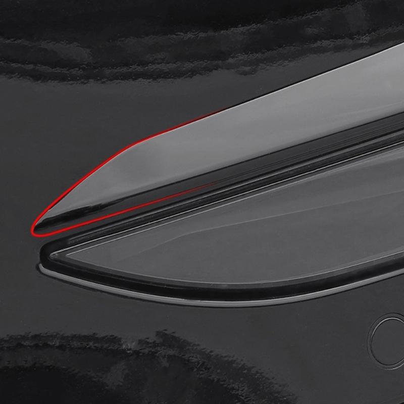 Front Fog Light Eyelid Eyebrow Molding Stripe ABS Decal Pre-Cut Sticker for Car Styling